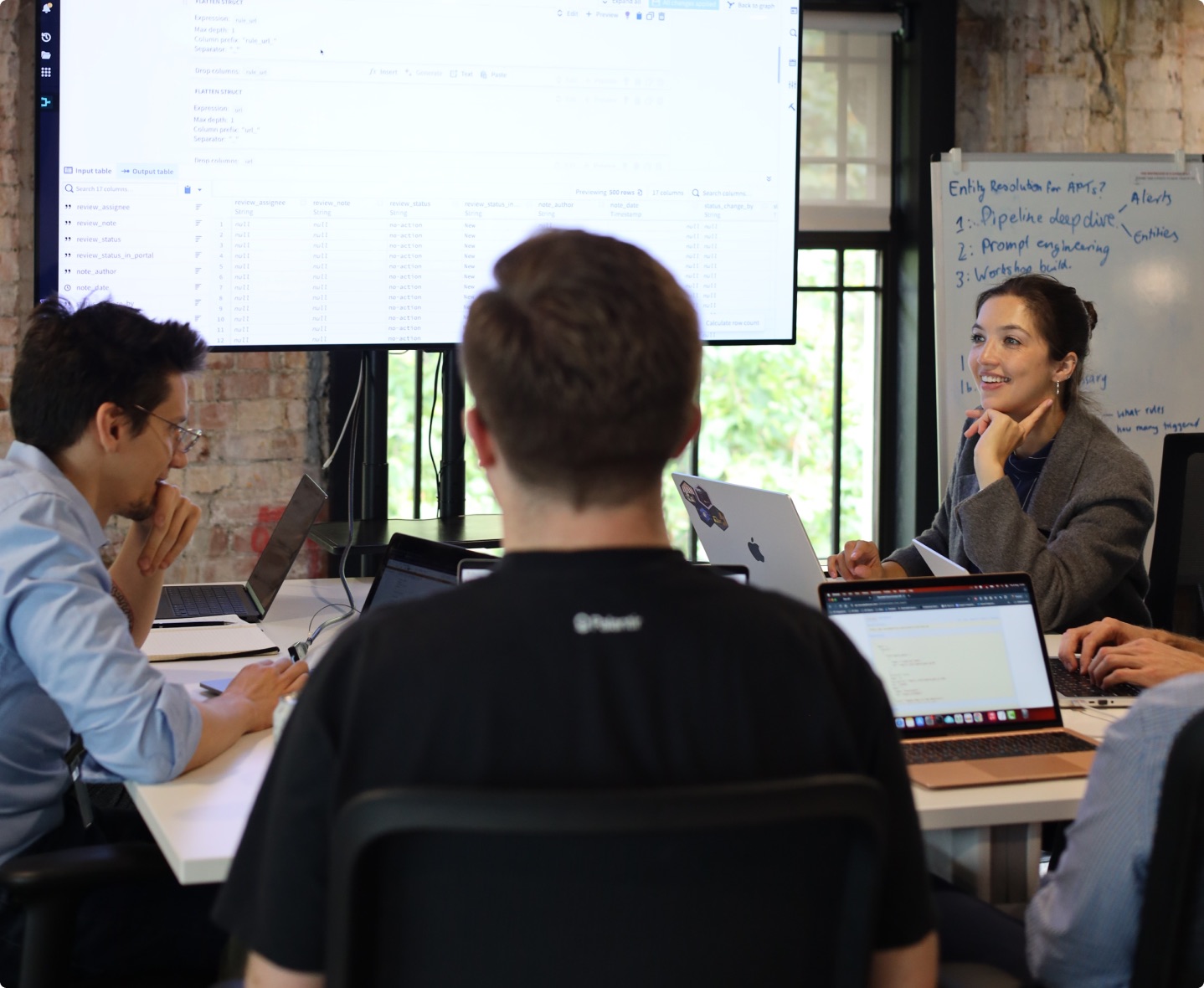 Team collaboration in modern workspace